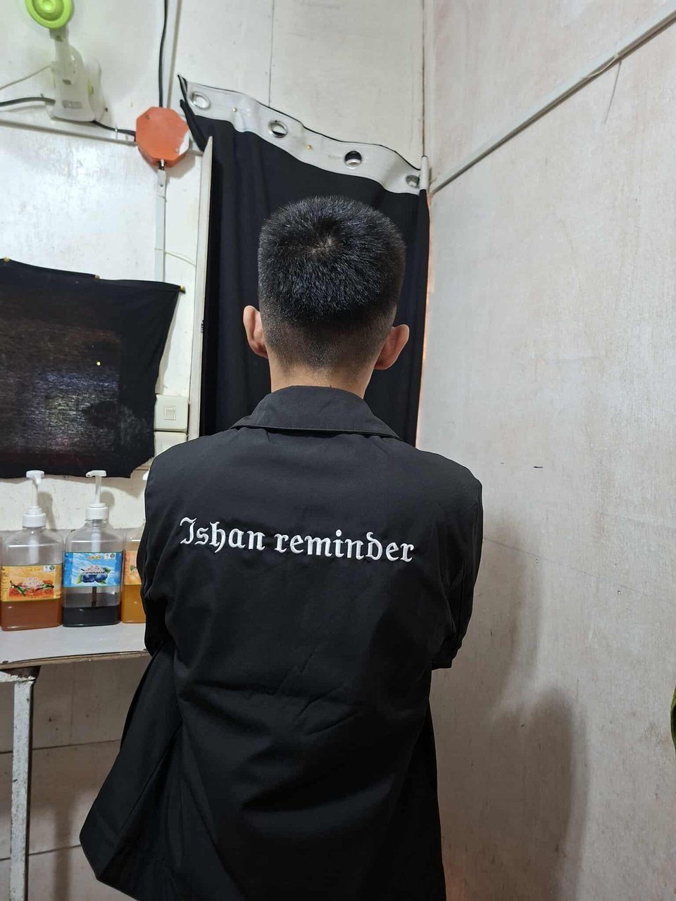 Ishan Reminder Embroidered Black Jacket